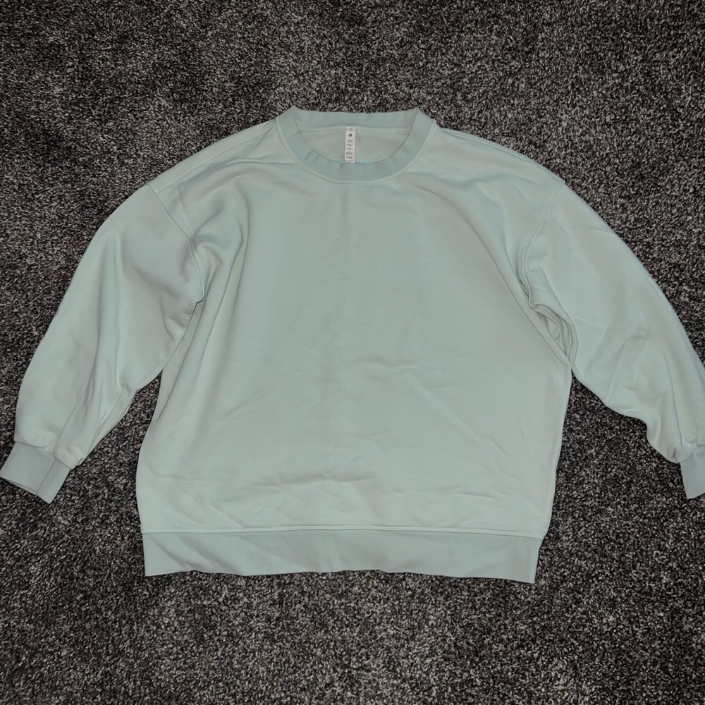 Lululemon perfectly oversized crew delicate mint